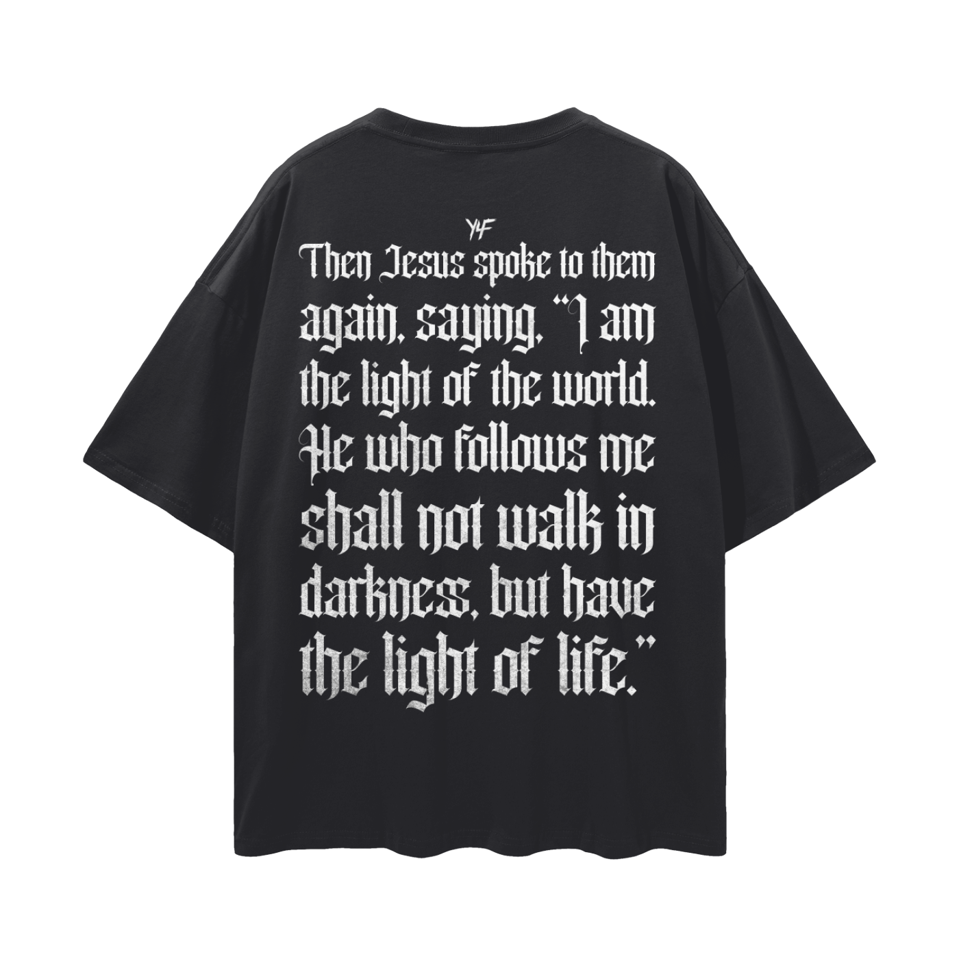 He is Light PREMIUM Oversized Tee in Black