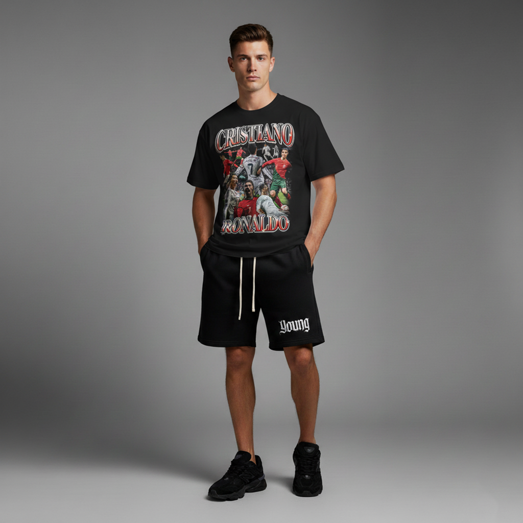 Cristiano Ronaldo “GOAT Era” PREMIUM Oversized Tee