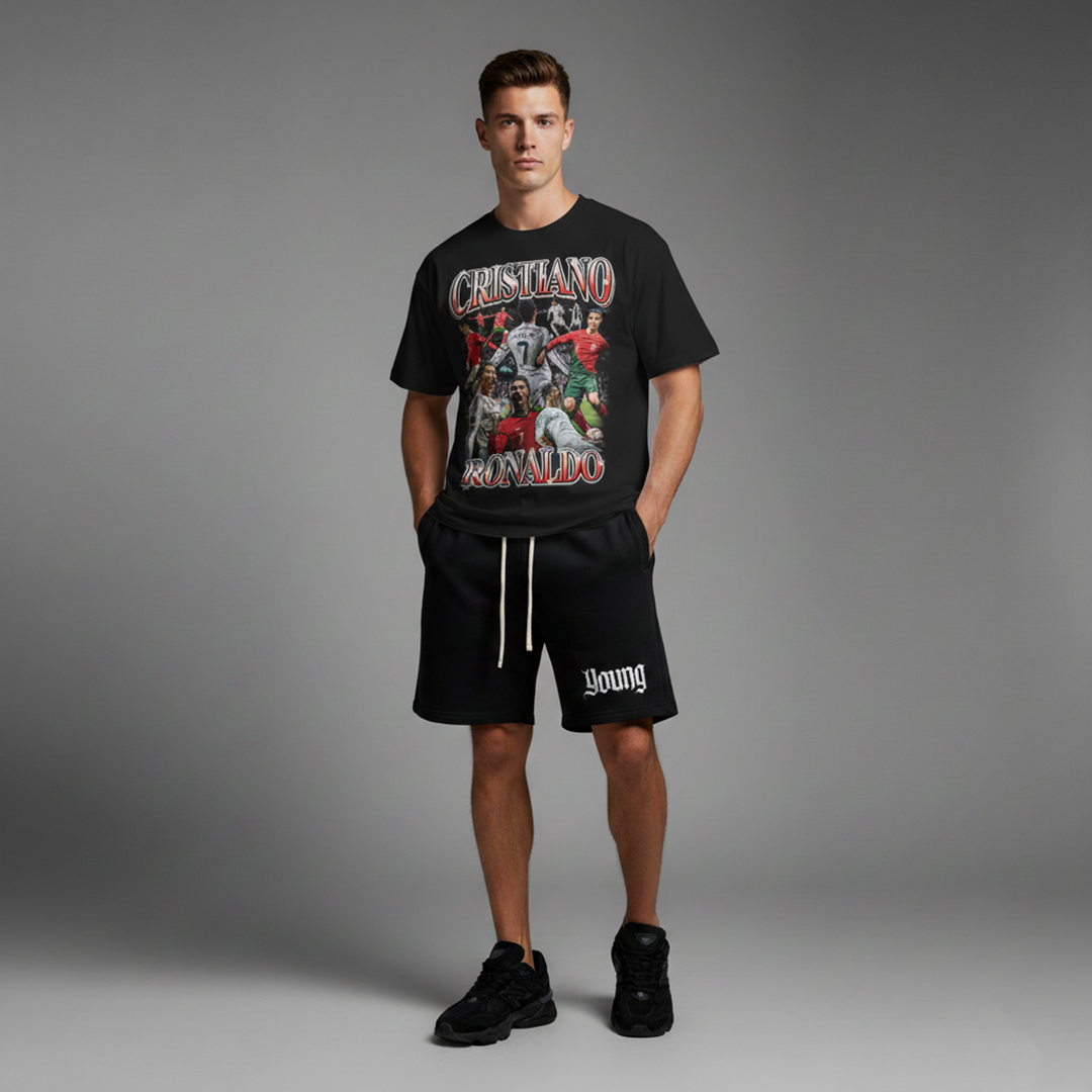 Cristiano Ronaldo “GOAT Era” PREMIUM Oversized Tee
