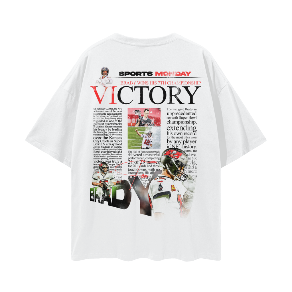 The Joy Of Seben PREMIUM Oversized Tee in White
