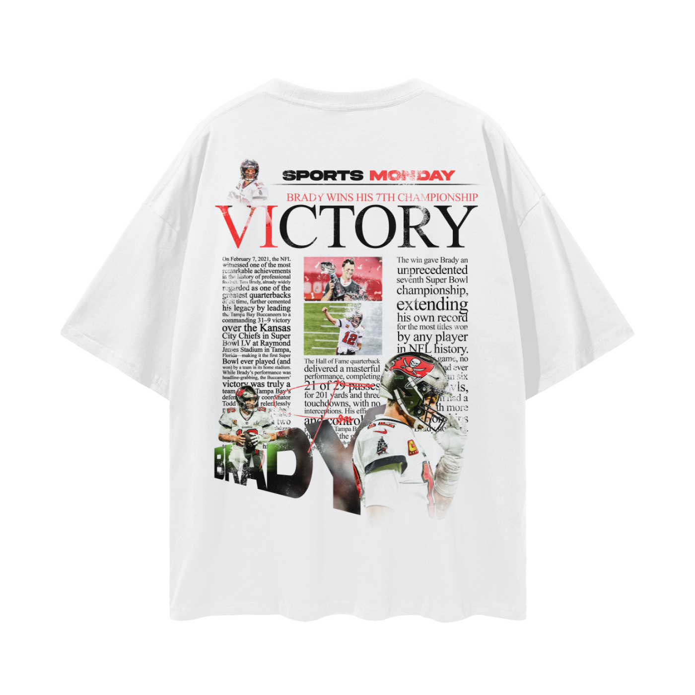 The Joy Of Seben PREMIUM Oversized Tee in White