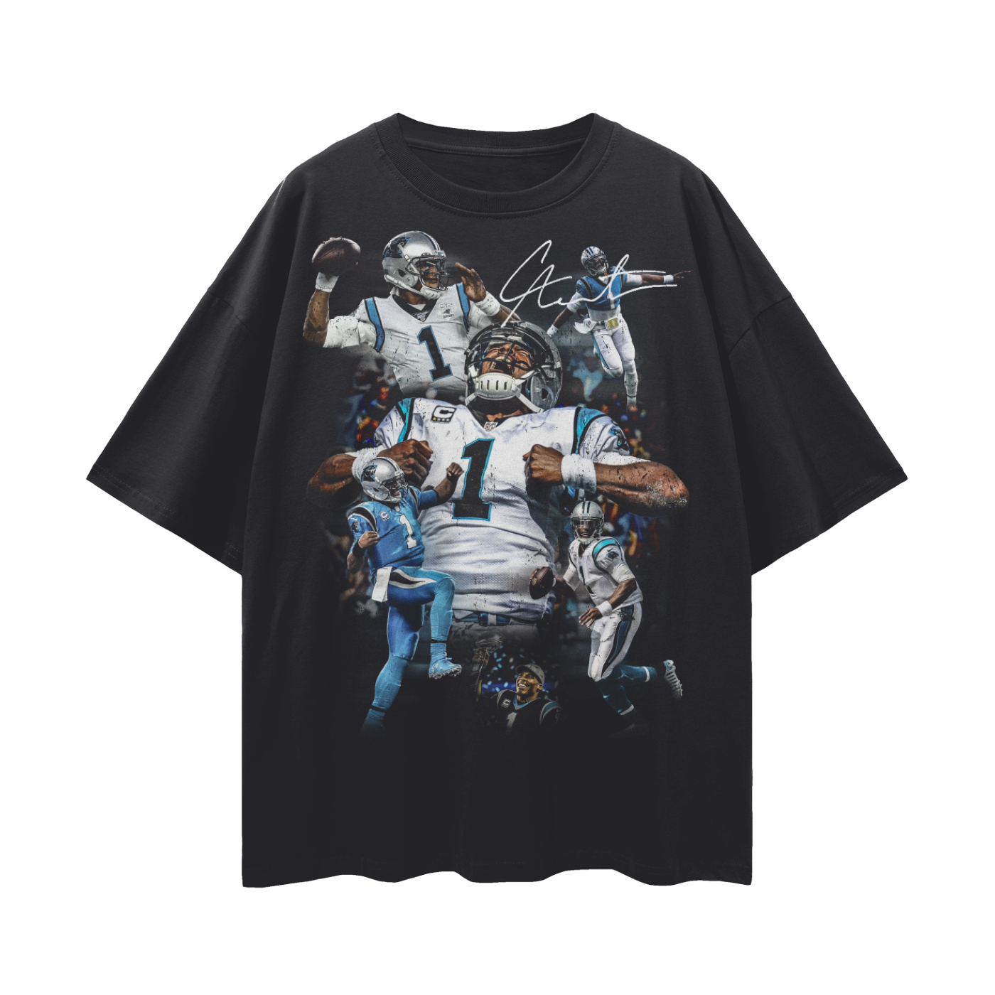 Cam Newton PREMIUM Oversized Tee in Black