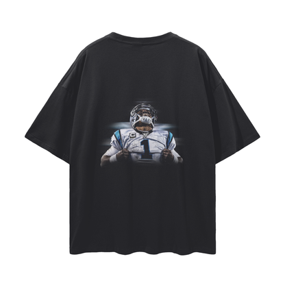 Cam Newton PREMIUM Oversized Tee in Black