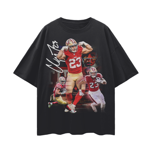Christian McCaffrey PREMIUM Oversized Tee in Black