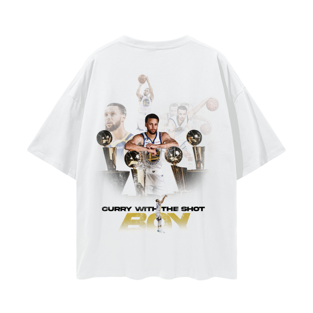 Chef Curry PREMIUM Oversized Tee in White