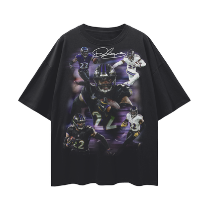 Derrick Henry PREMIUM Oversized Tee in Black