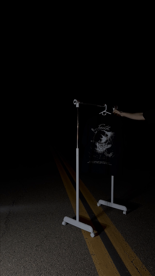 Faith Through The Storm PREMIUM Oversized Tee In Black