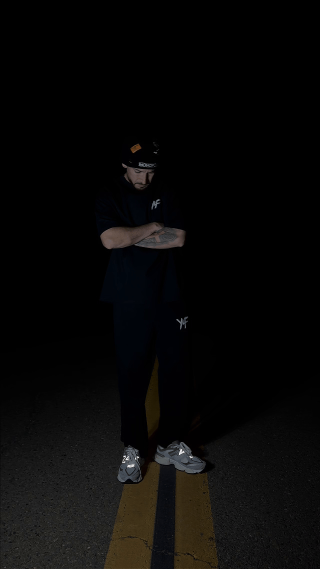 Faith Through The Storm PREMIUM Oversized Tee In Black