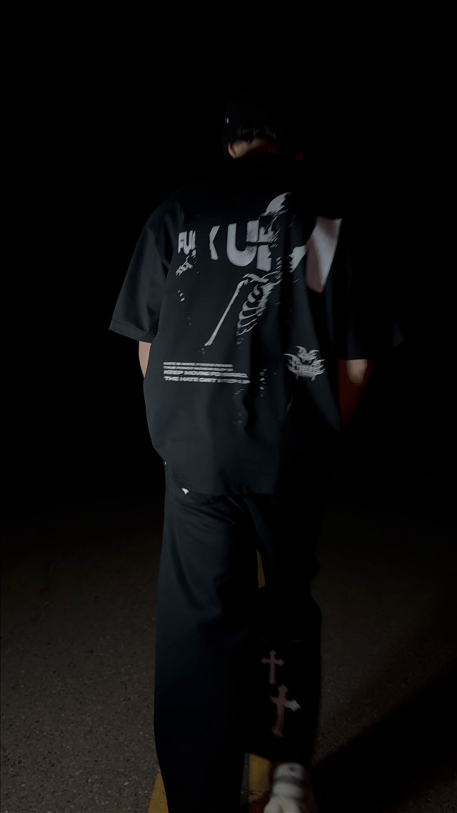 F*ck Um PREMIUM Oversized Tee In Black