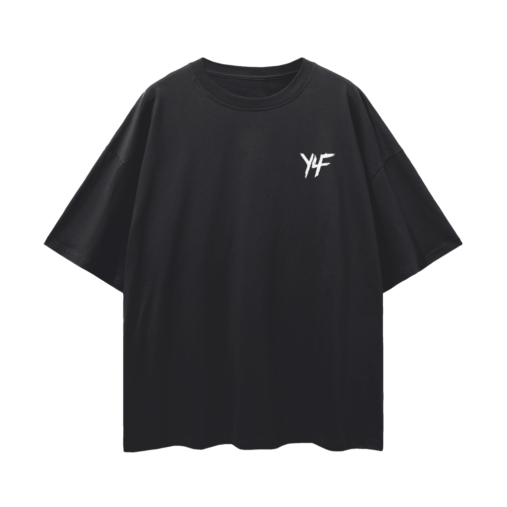 Faith Through The Storm PREMIUM Oversized Tee In Black