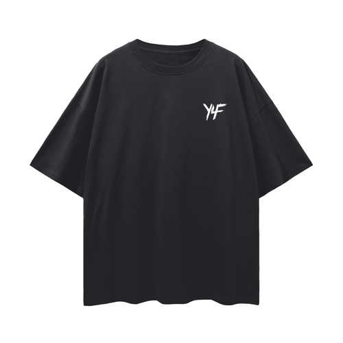 Faith Through The Storm PREMIUM Oversized Tee In Black