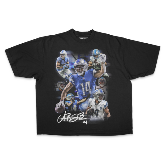 Amon-Ra St. Brown PREMIUM Oversized Tee in Black