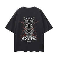 Hamau “Be Silent” PREMIUM Oversized Tee in Black