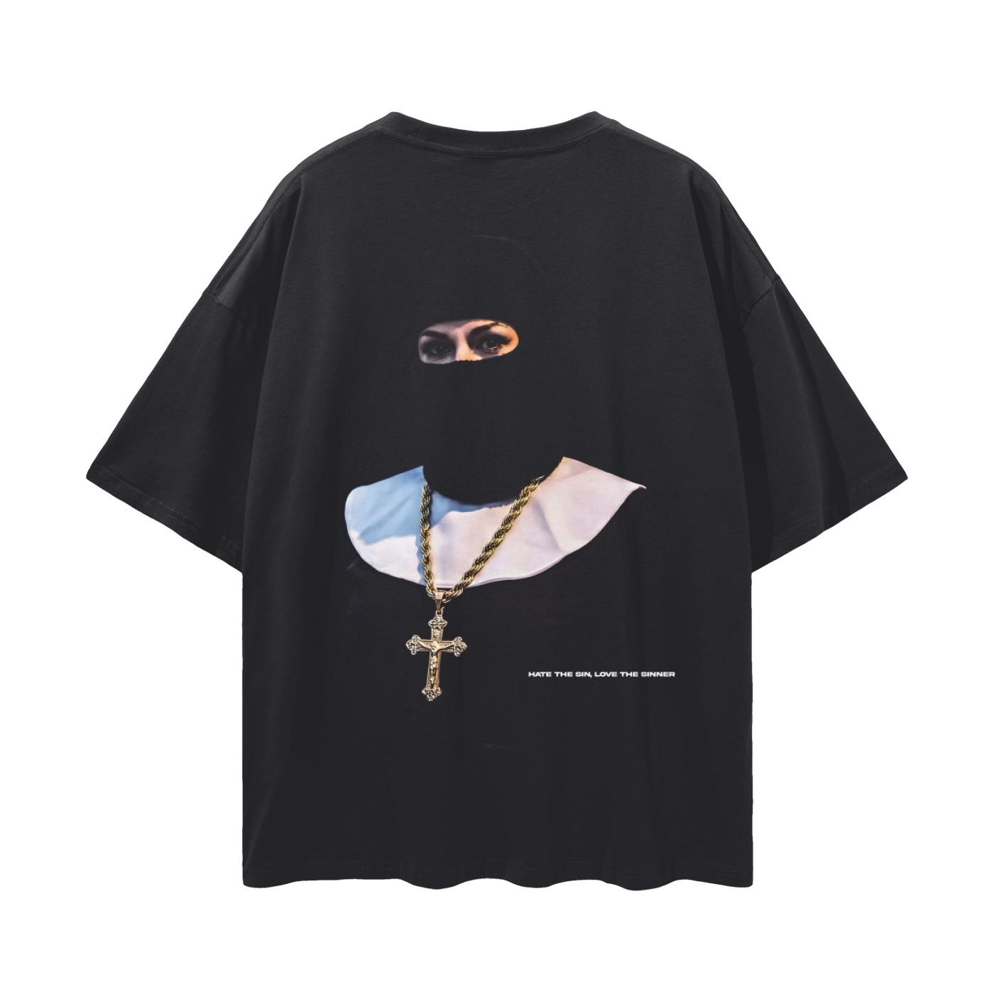 Hate The Sin REMIUM Oversized Tee in Black