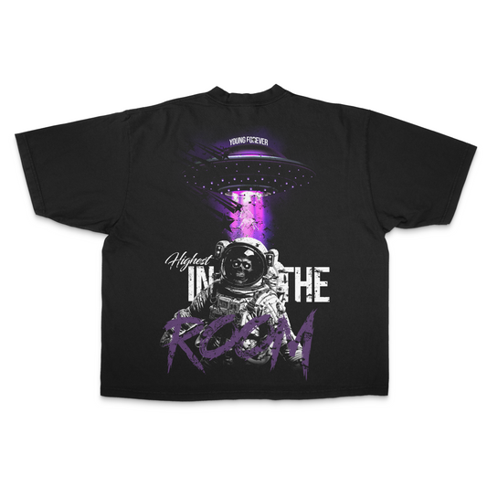 Highest In The Room PREMIUM Oversized Tee in Black
