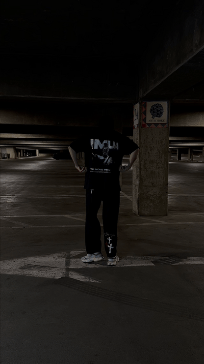 IMUA PREMIUM Oversized Tee in Black