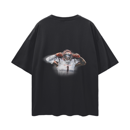 Ja’Marr Chase PREMIUM Oversized Tee in Black