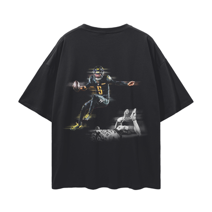 Jayden Daniels PREMIUM Oversized Tee in Black