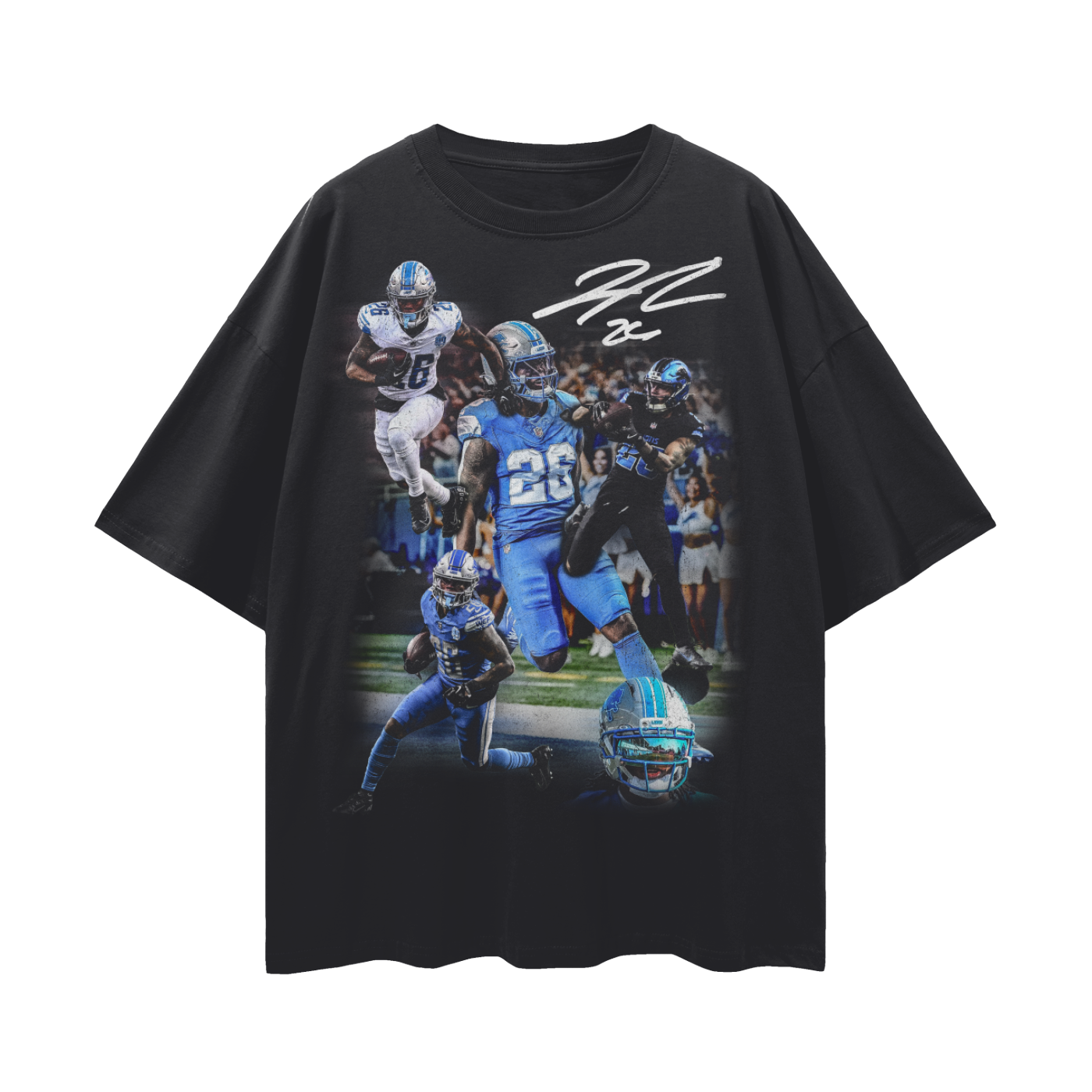 Jahmyr Gibbs PREMIUM Oversized Tee in Black