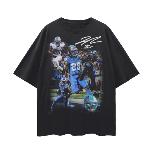 Jahmyr Gibbs PREMIUM Oversized Tee in Black