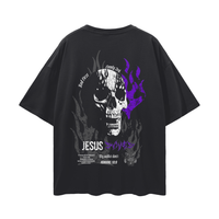 Jesus Saves PREMIUM Oversized Tee in Black