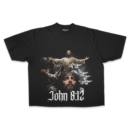 He is Light PREMIUM Oversized Tee in Black