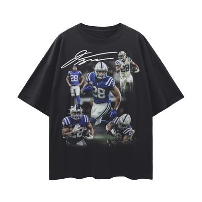 Jonathan Taylor PREMIUM Oversized Tee in Black