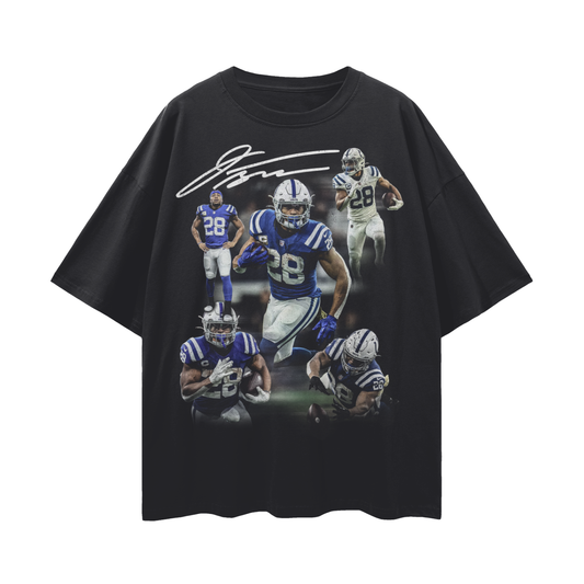 Jonathan Taylor PREMIUM Oversized Tee in Black