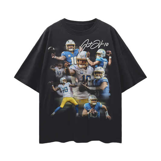 Justin Herbert PREMIUM Oversized Tee in Black