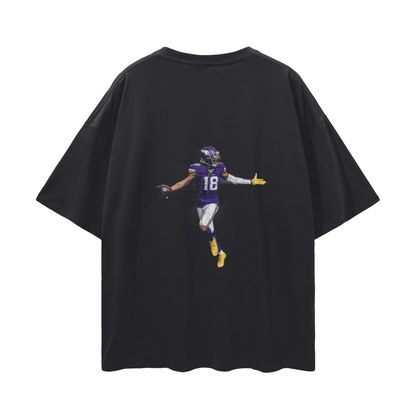 Justin Jefferson PREMIUM Oversized Tee in Black