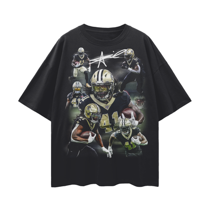 Alvin Kamara PREMIUM Oversized Tee in Black