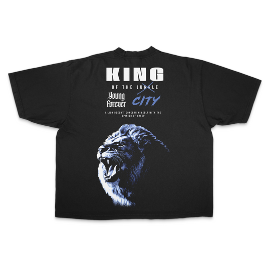 King of the City PREMIUM Oversized Tee in Black