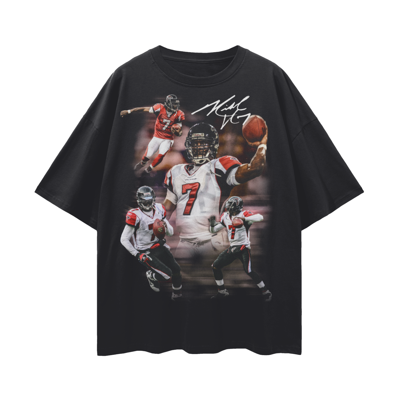 Michael Vick PREMIUM Oversized Tee in Black