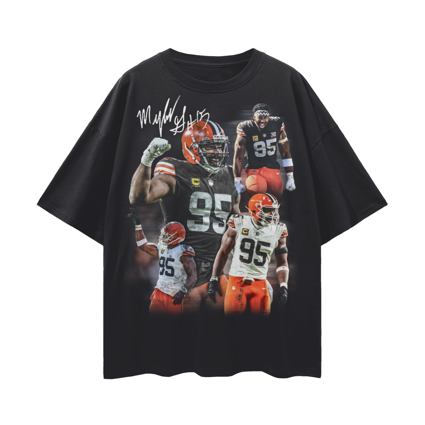 Myles Garrett PREMIUM Oversized Tee in Black