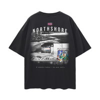 North Shore PREMIUM Oversized Tee in Black
