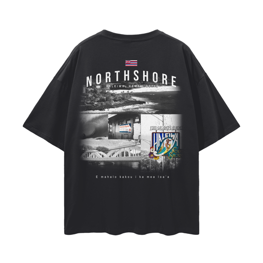 North Shore PREMIUM Oversized Tee in Black