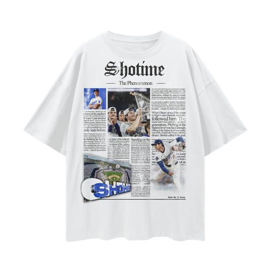 Sho-Time PREMIUM Oversized Tee in White