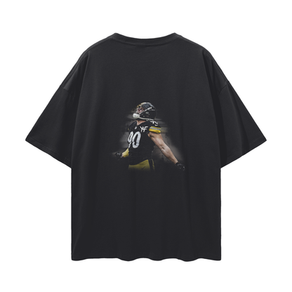 T.J. Watt PREMIUM Oversized Tee in Black