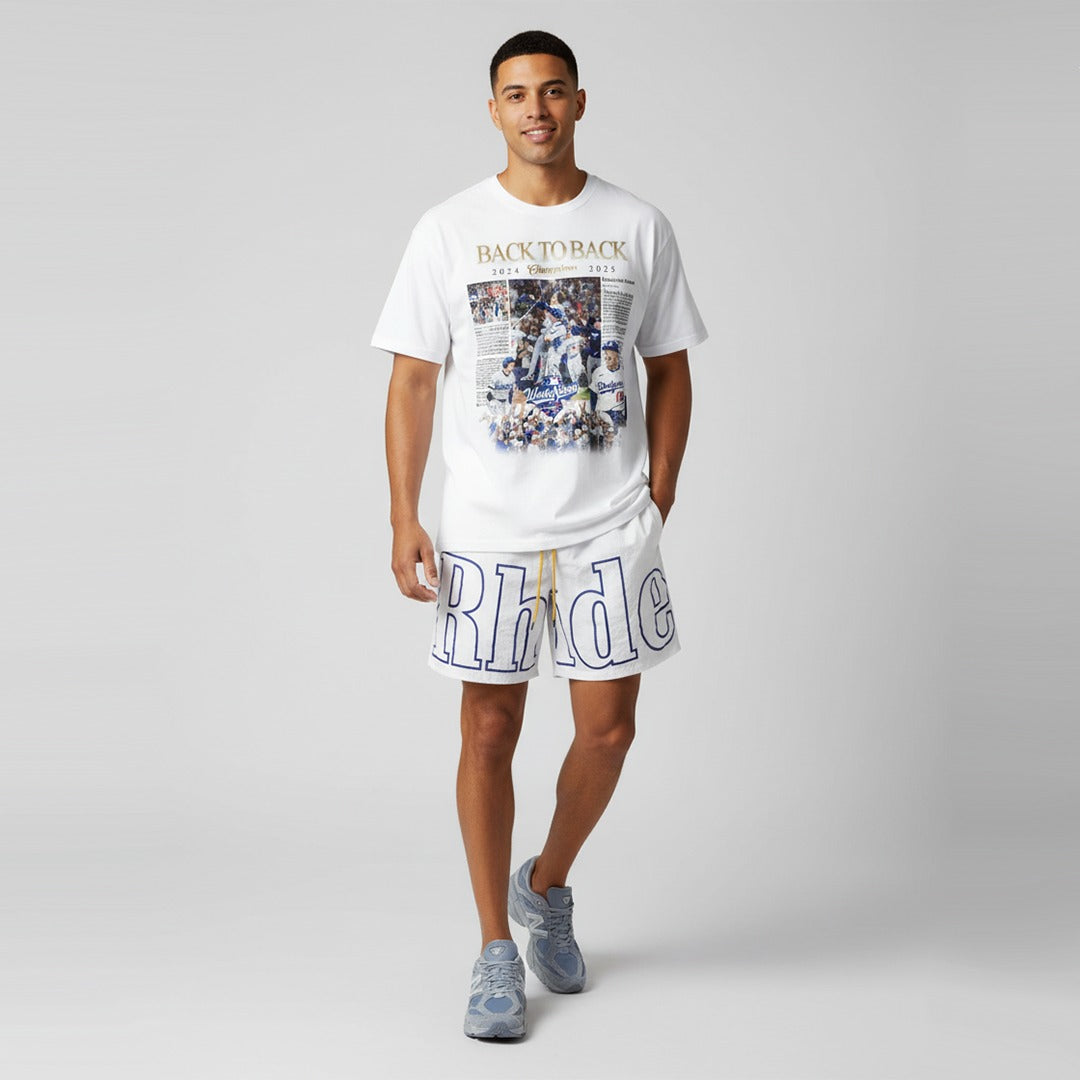 LA Dodgers City of Champions Oversized Tee – White