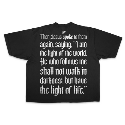 He is Light PREMIUM Oversized Tee in Black