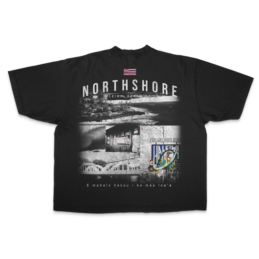 North Shore PREMIUM Oversized Tee in Black