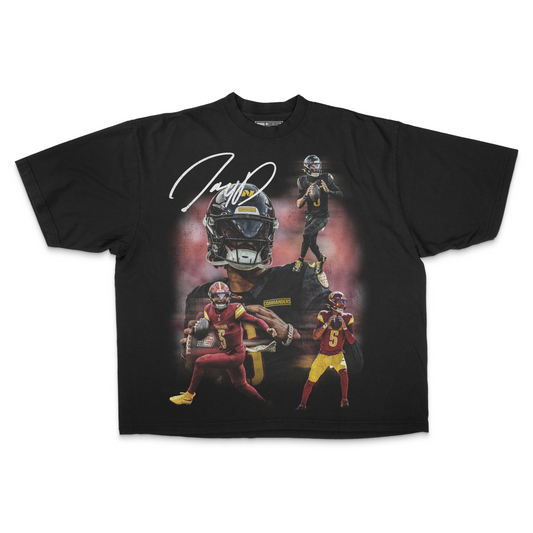 Jayden Daniels PREMIUM Oversized Tee in Black