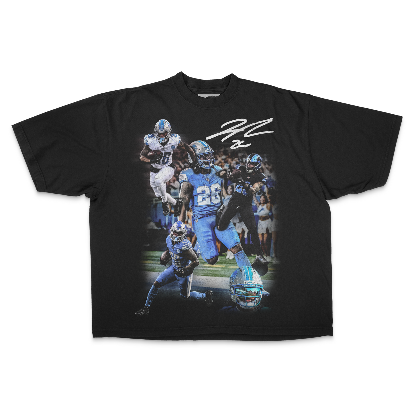 Jahmyr Gibbs PREMIUM Oversized Tee in Black