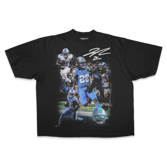 Jahmyr Gibbs PREMIUM Oversized Tee in Black