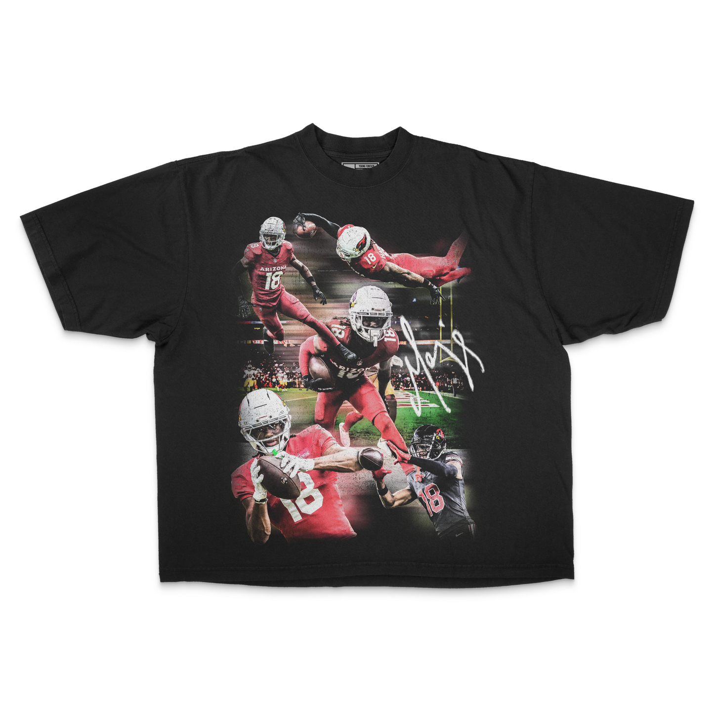 Marvin Harrison Jr. PREMIUM Oversized Tee in Black