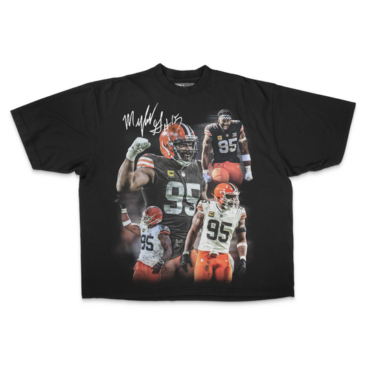 Myles Garrett PREMIUM Oversized Tee in Black
