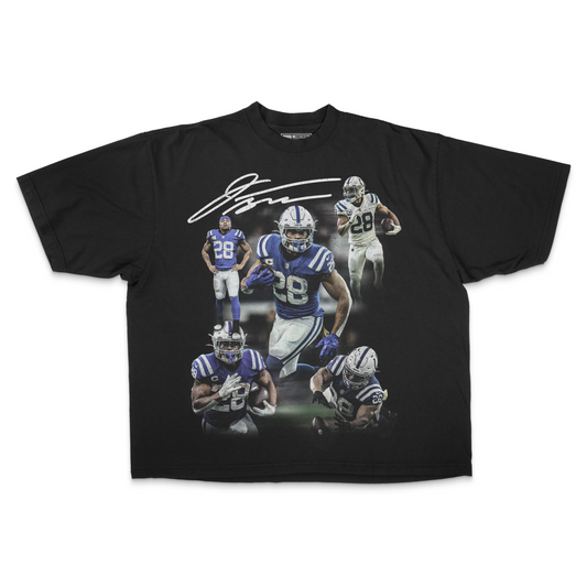 Jonathan Taylor PREMIUM Oversized Tee in Black