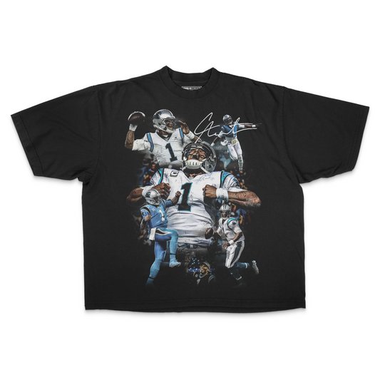 Cam Newton PREMIUM Oversized Tee in Black