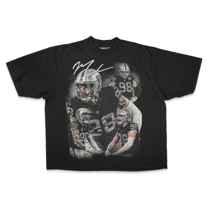 Maxx Crosby PREMIUM Oversized Tee in Black