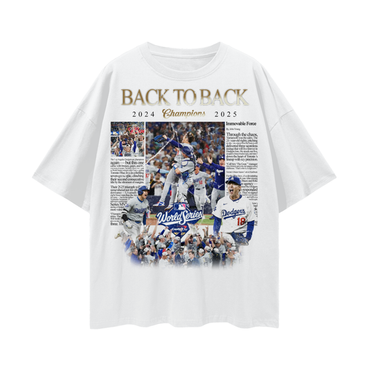 LA Dodgers City of Champions Oversized Tee – White